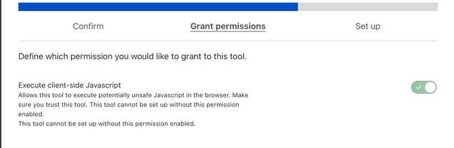 Execute JS permission